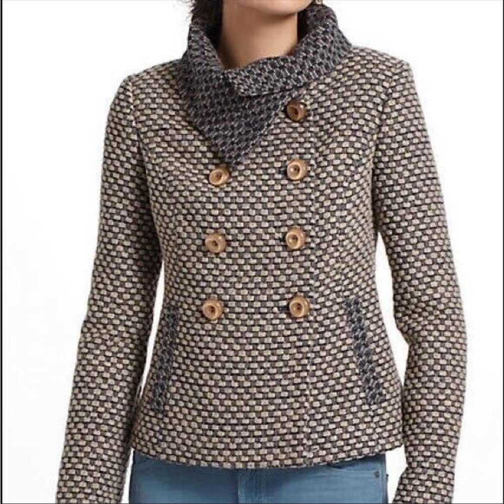 Anthropologie Tabitha Ottawa Peacoat